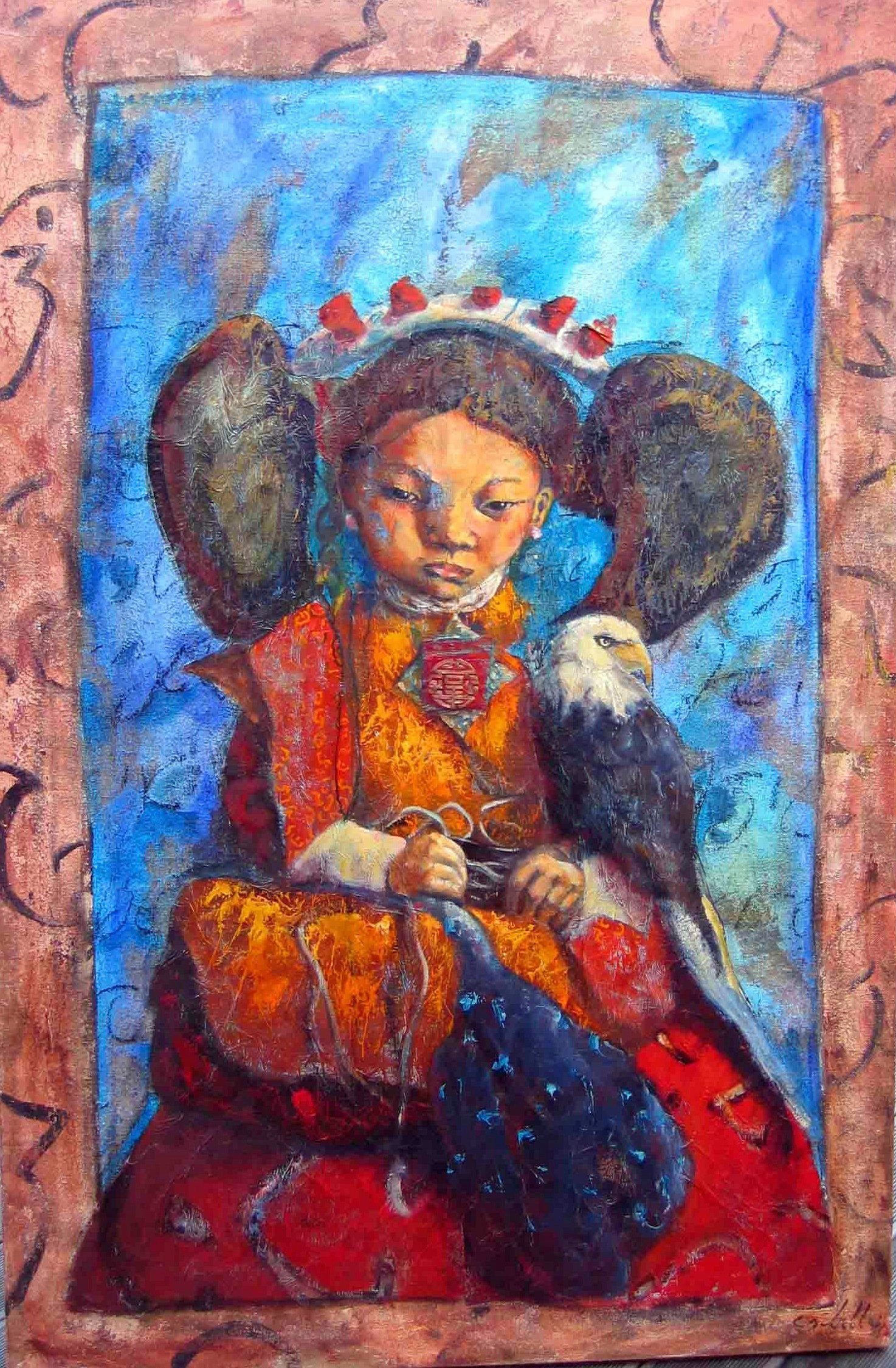PRINCESSE HSI, gesso, oil & mixte